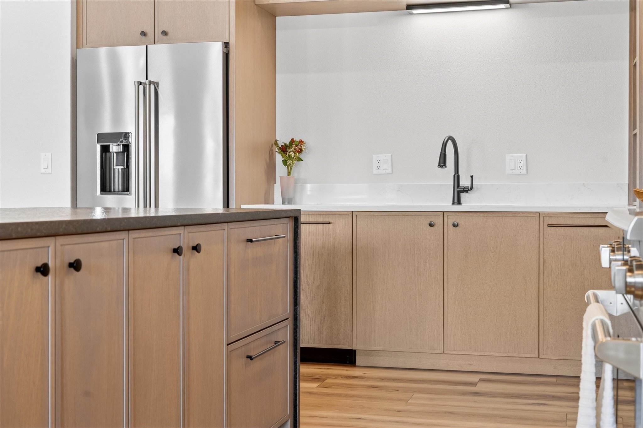 Custom cabinet finish and hardware