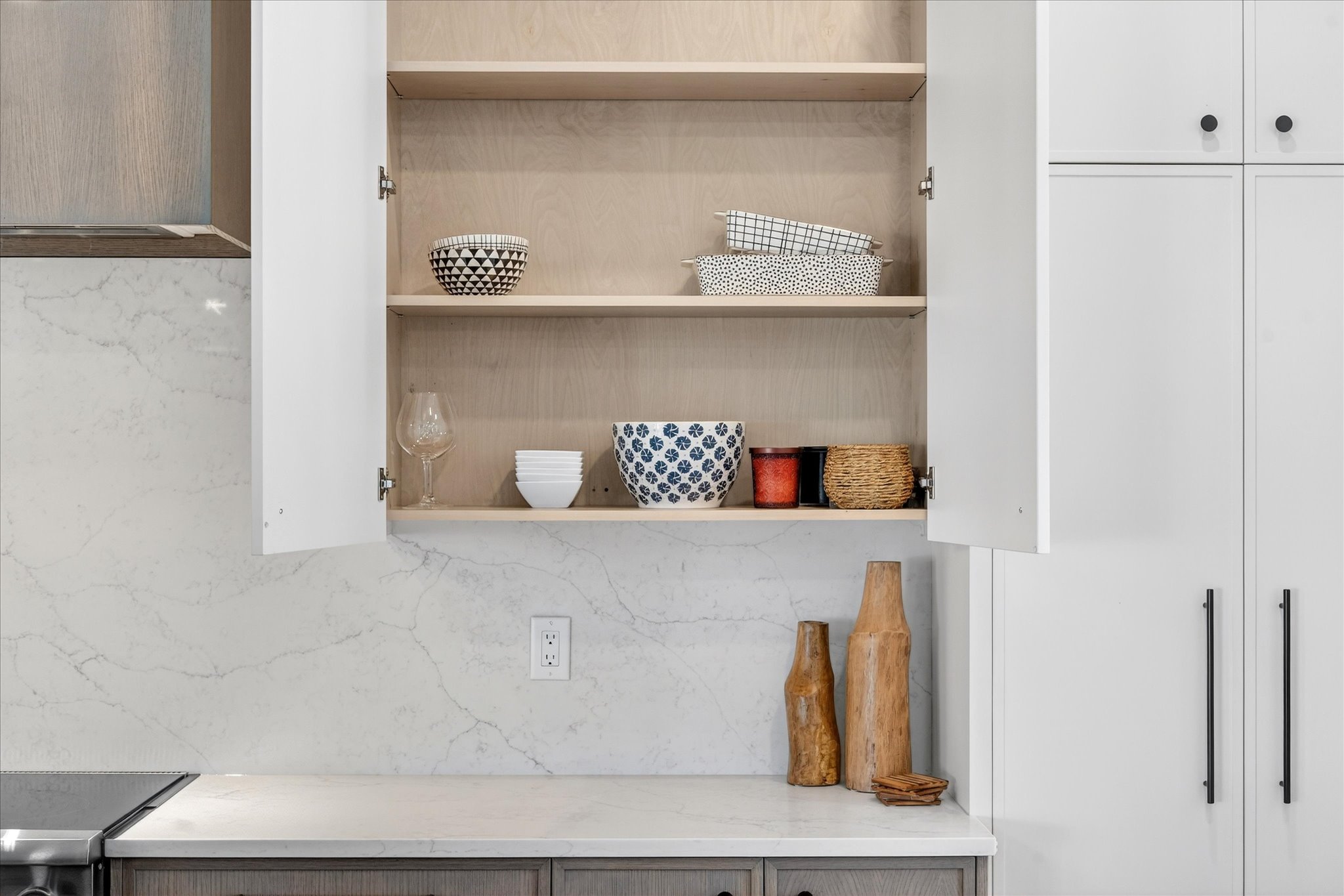 Custom woodwork installation - Millwood Cabinetry