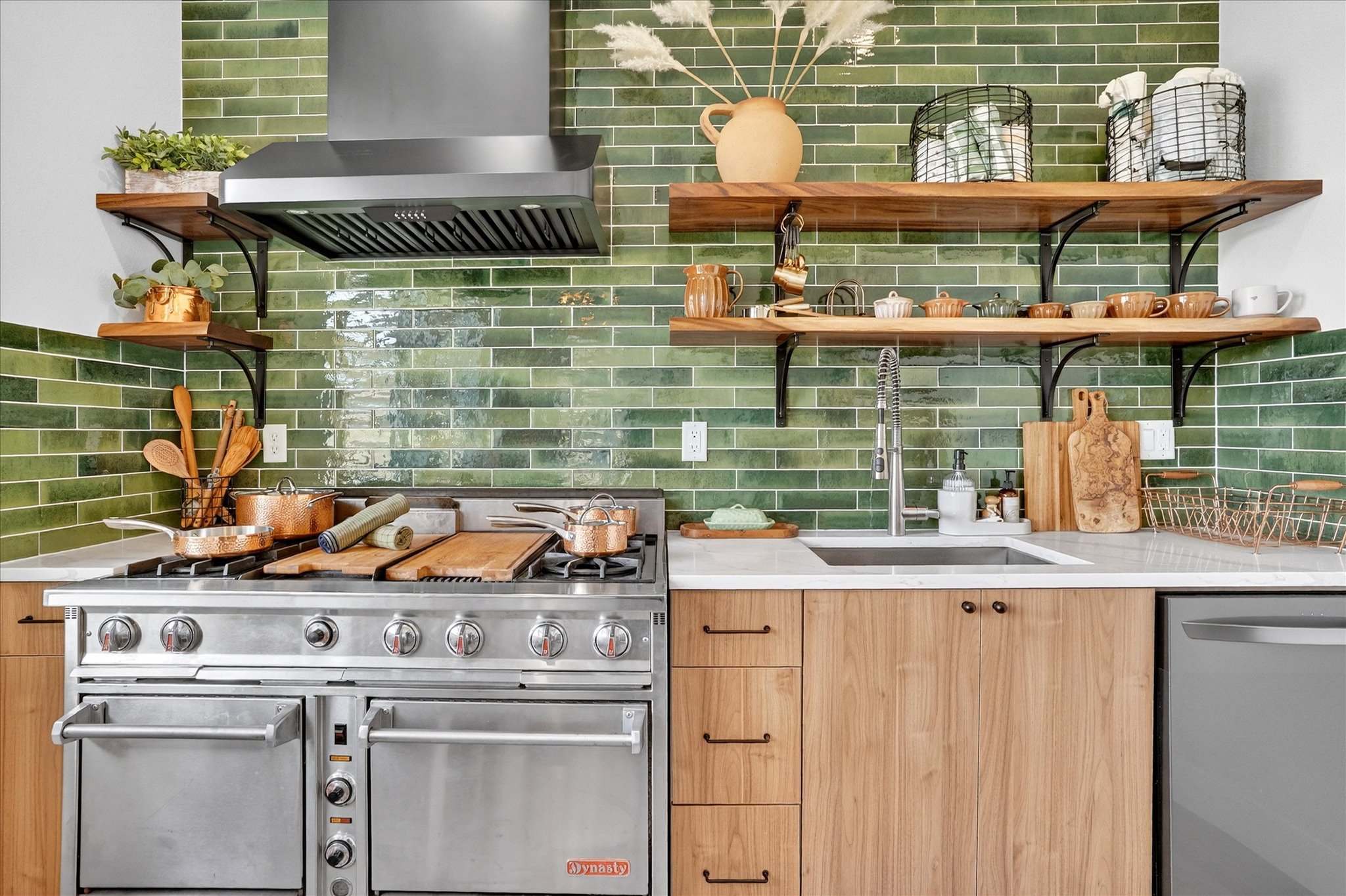 Luxury handcrafted cabinet detail